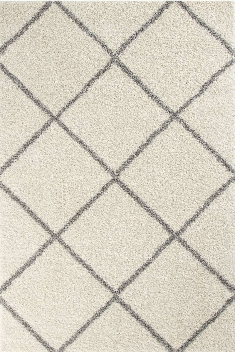 Moroccan Ivory Shaggy Rug 500 | The Rugs