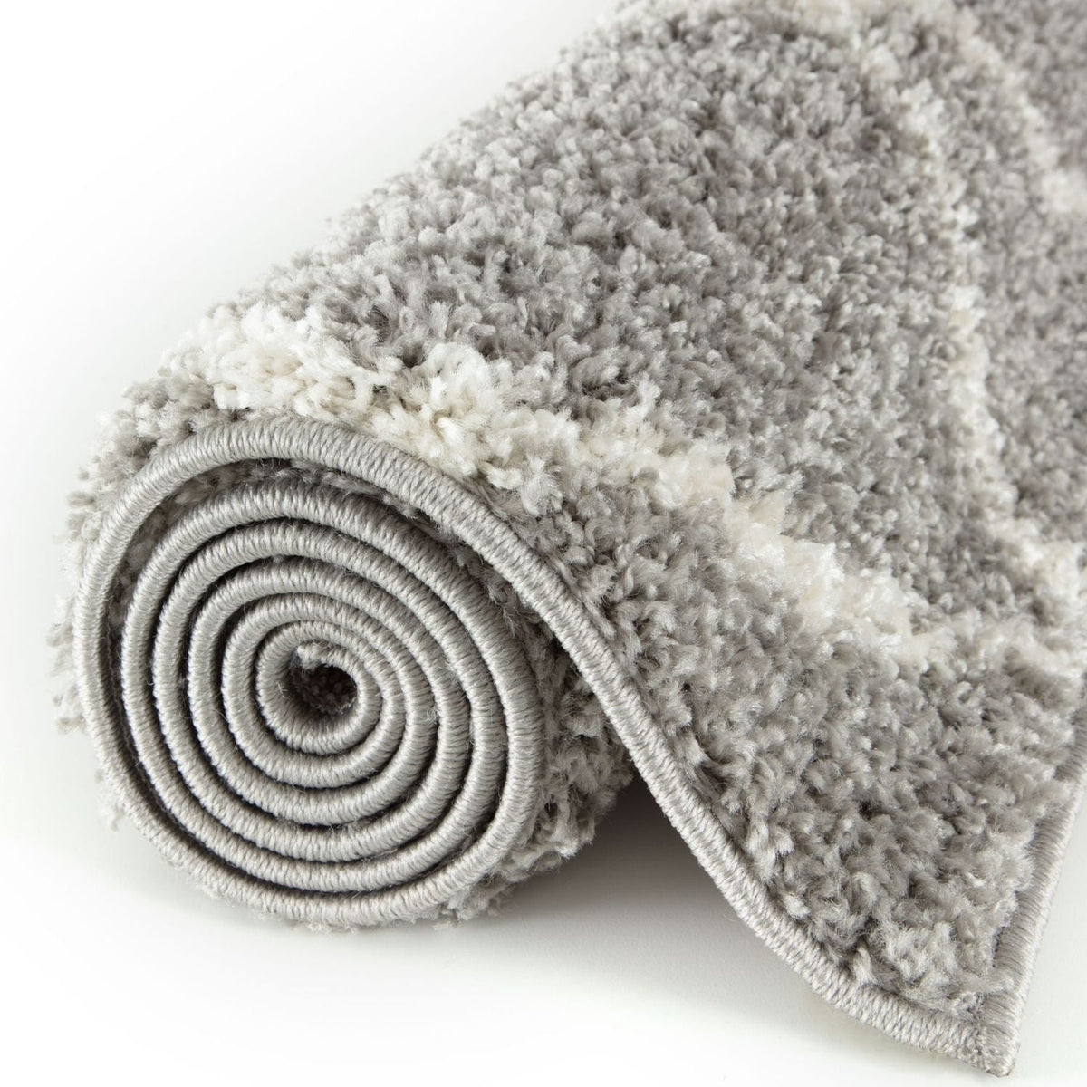 Moroccan Grey Shaggy Rug | 510