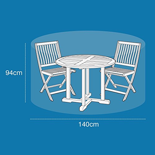 Small Round Patio Set Cover Reversible Green Black | Etree