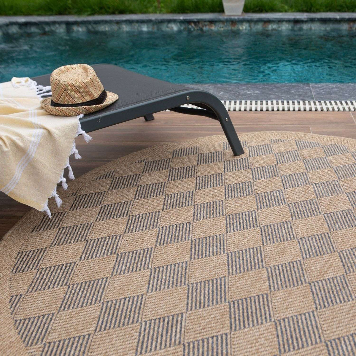 Nature Outdoor Rug Blue 5300B | The Rugs
