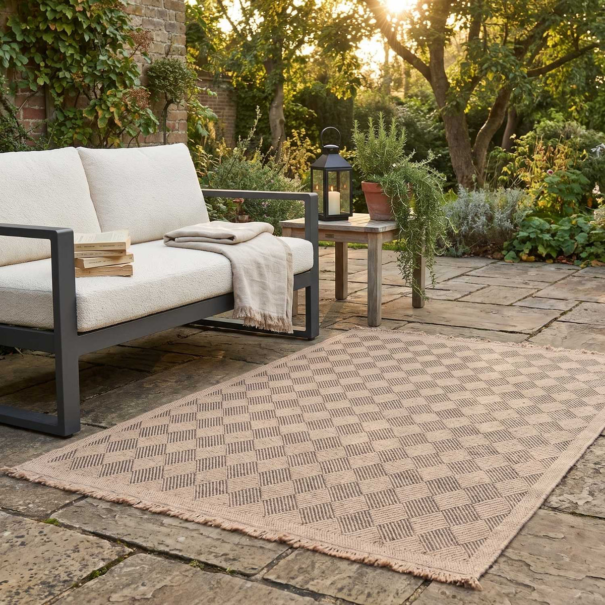 Nature Outdoor Rug Dark Grey 5300DG | The Rugs
