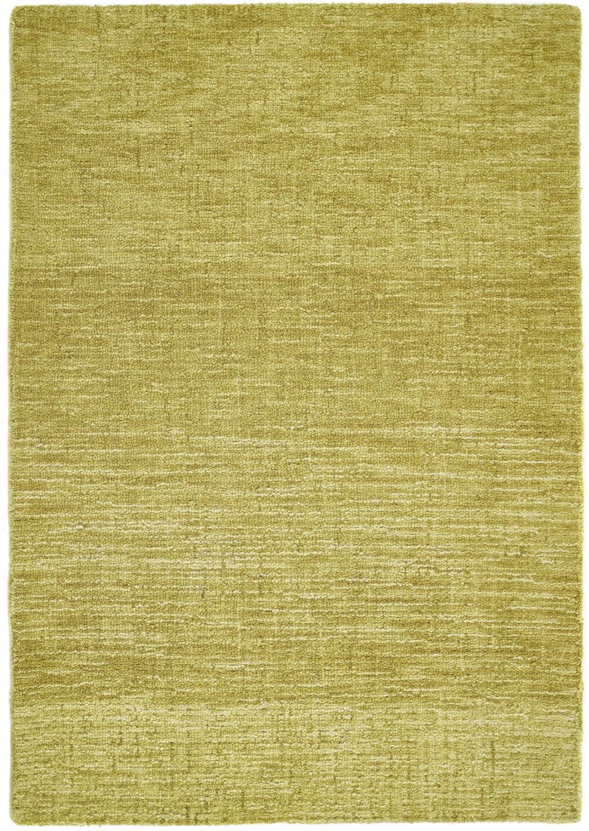 Country Autumn Gold Solid Wool Rug by The Rugs