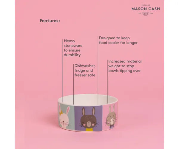Mason Cash Pawtrait Rabbit Bowl, 400ml