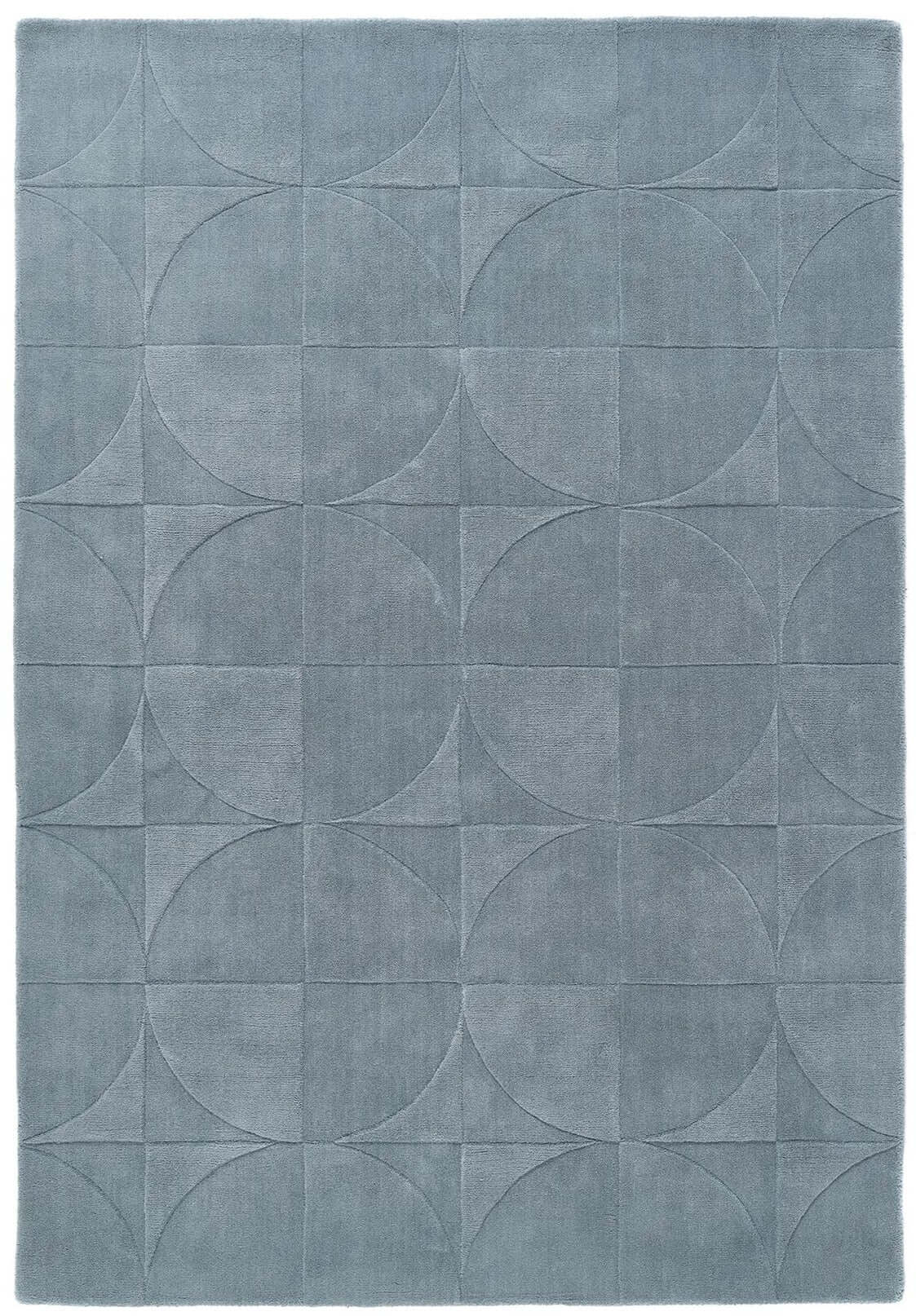 The Rugs Penny Duck Egg Blue Geometric Wool Rug
