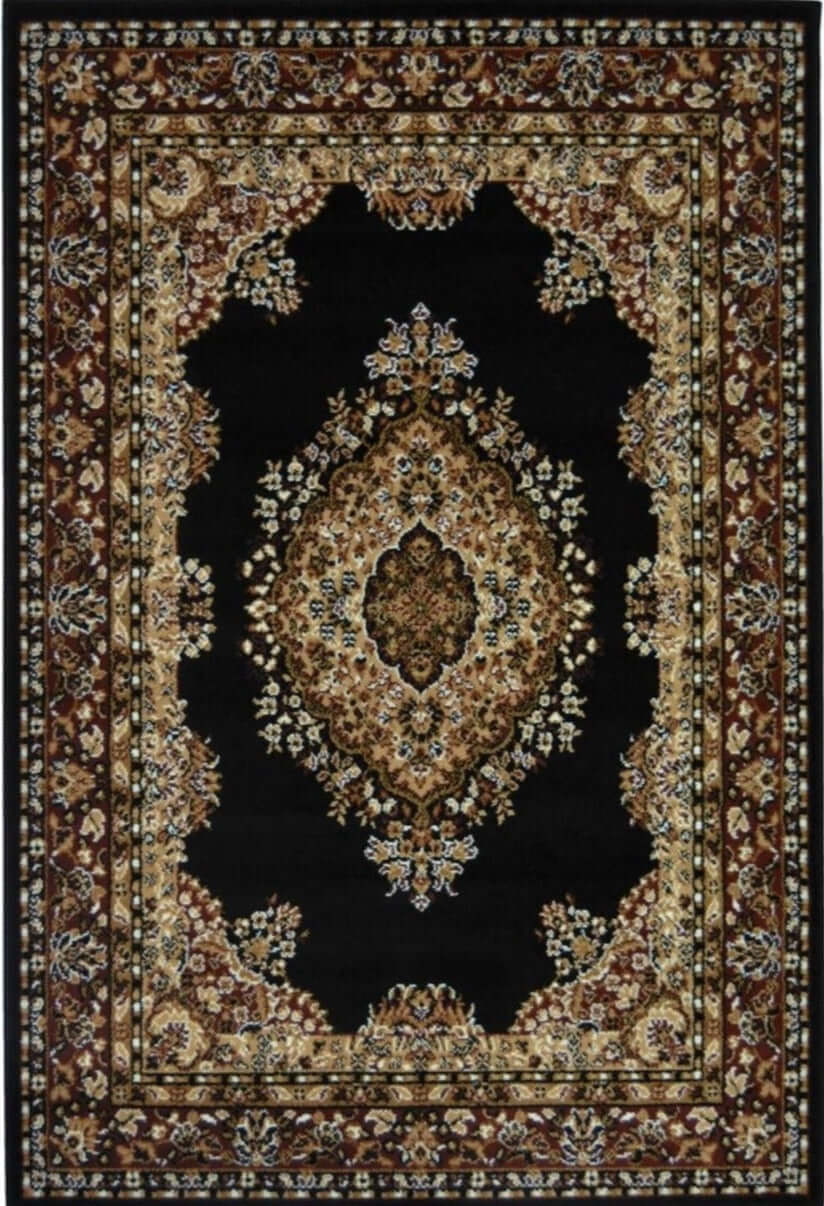 The Rugs Maestro Traditional Black Rug 4470 B11