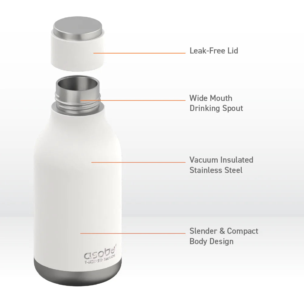Asobu Urban Bottle, 460 ml, White