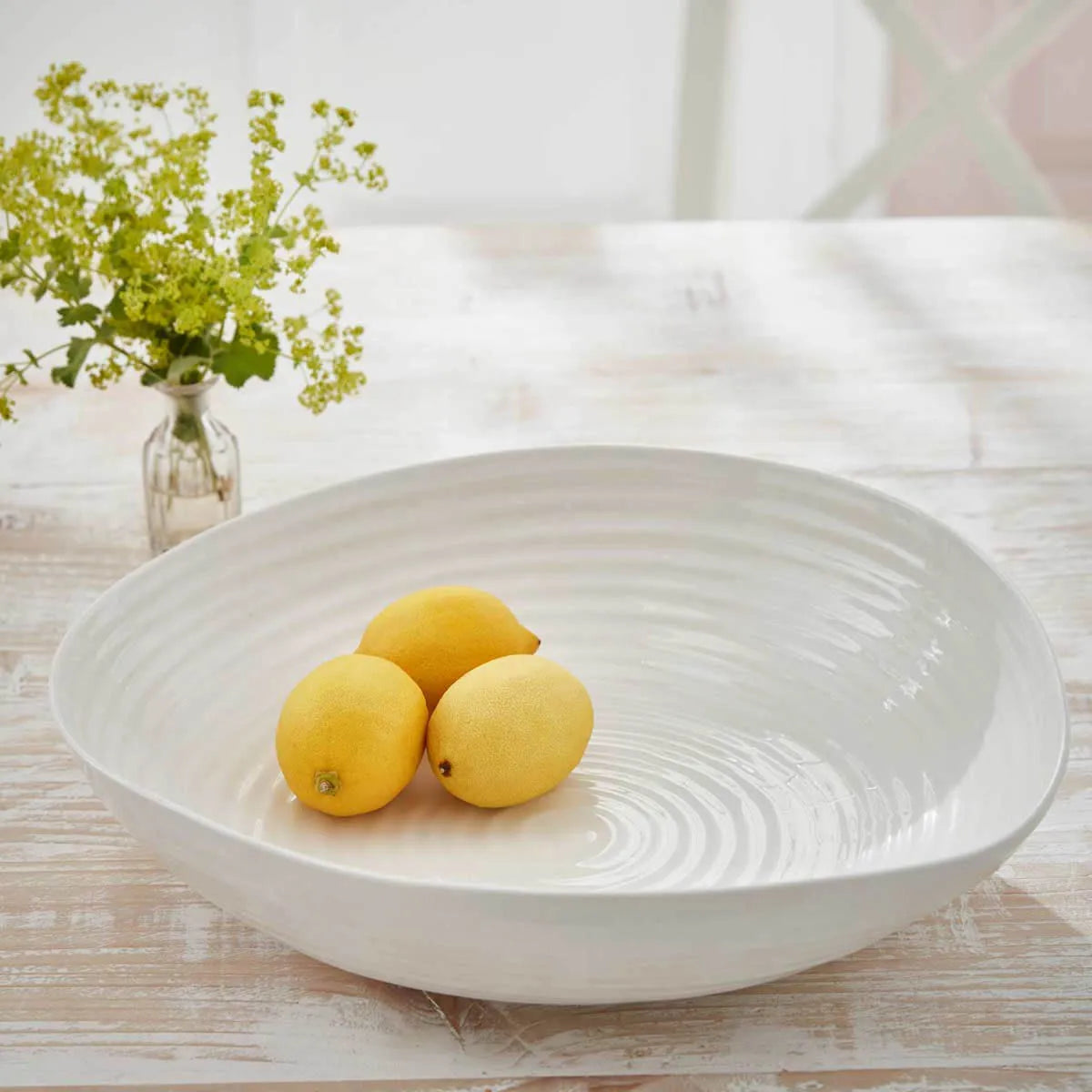 Portmeirion Sophie Conran Porcelain Large Statement Bowl, White