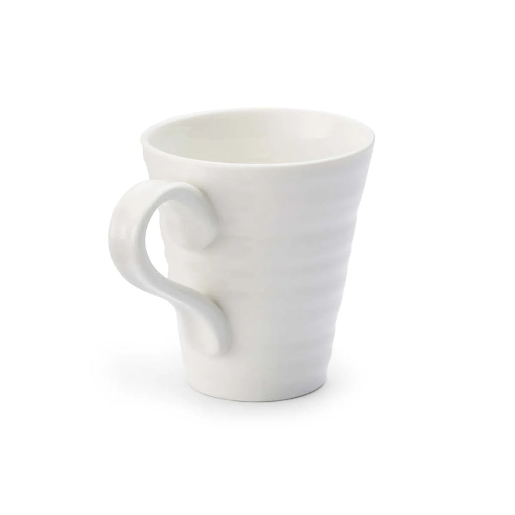 Portmeirion Sophie Conran Porcelain Mugs, Set of 2, White