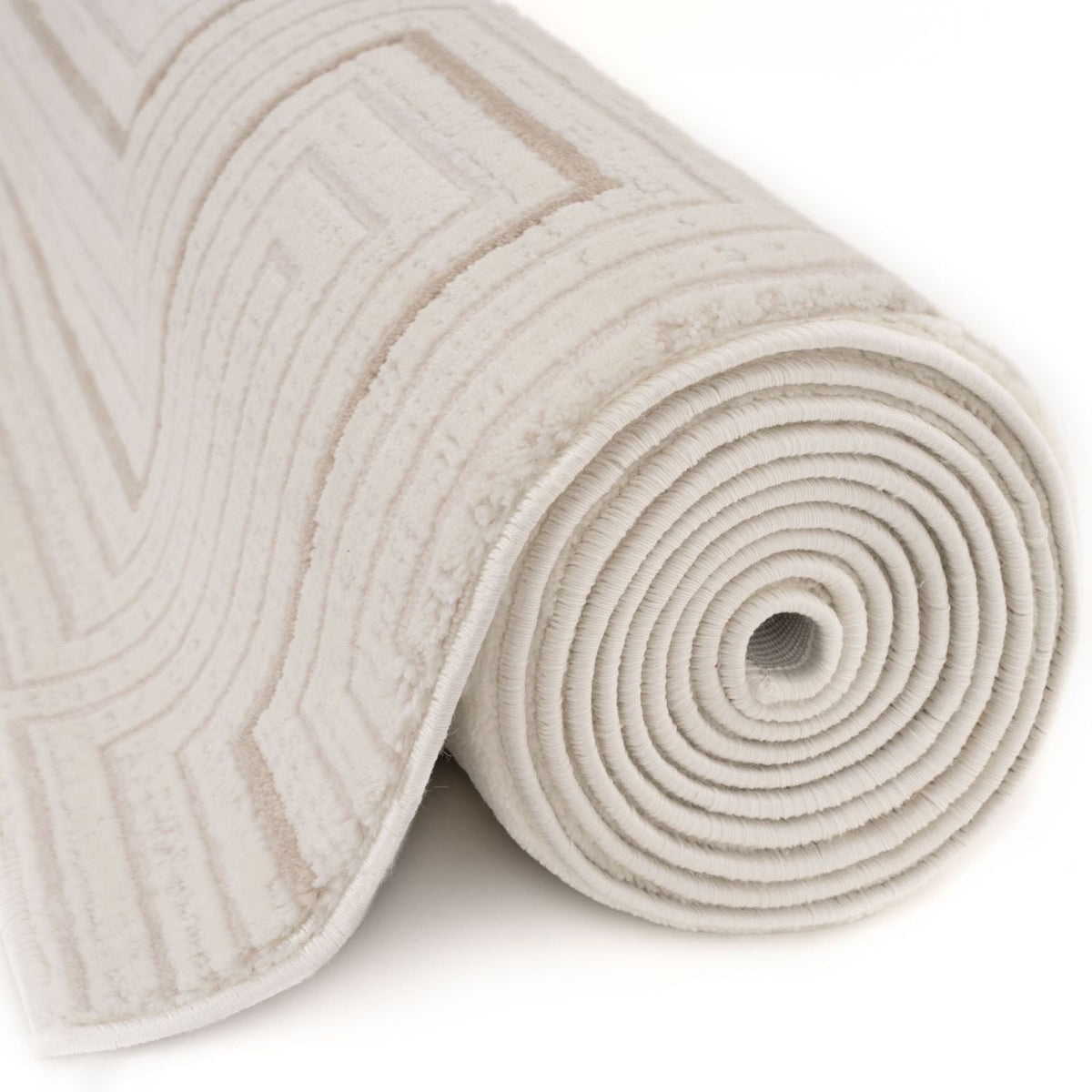 Carmel Cream-Beige Geometric Rug 6040 | The Rugs