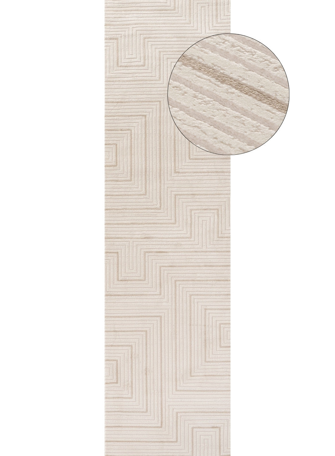 Carmel Cream-Beige Geometric Rug 6040 | The Rugs