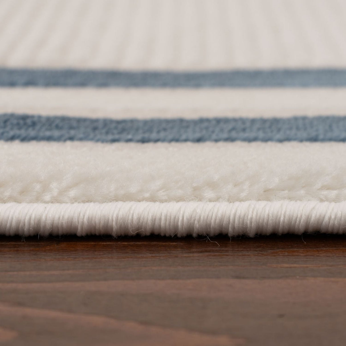 Carmel Cream‑Blue Bordered Rug 6060 | The Rugs