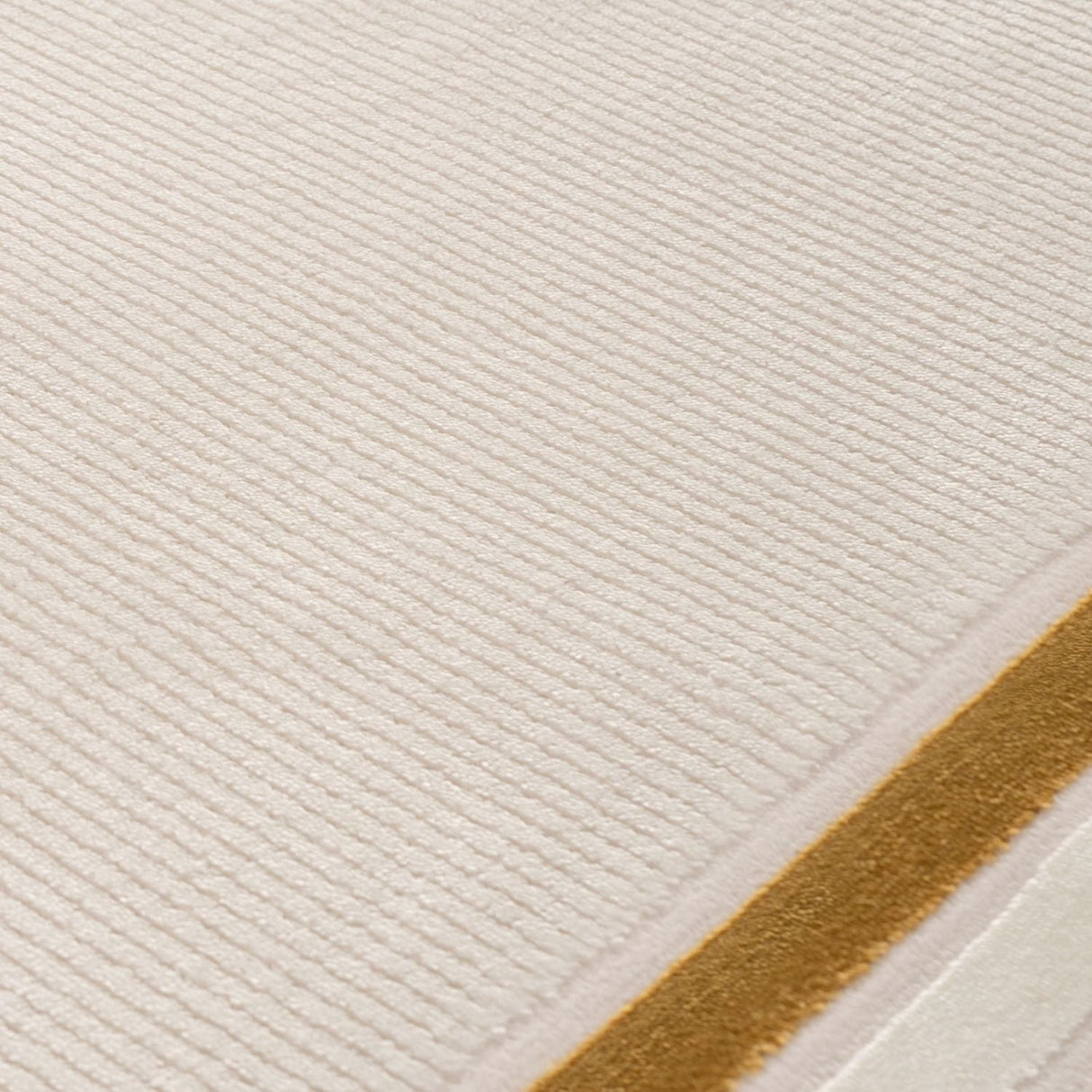 Carmel Cream-Gold Bordered Rug 6060 by The Rugs