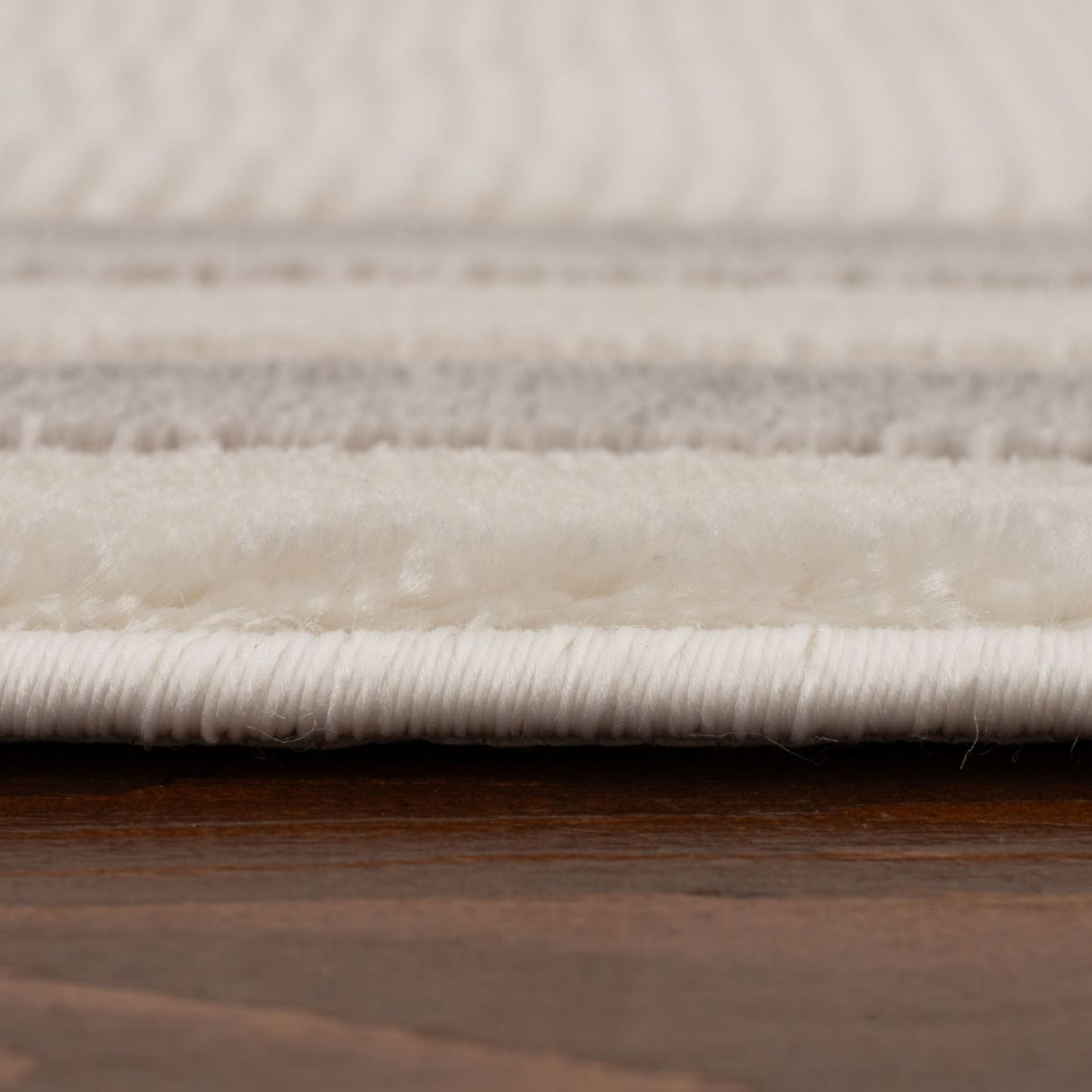 Carmel Cream-Grey Bordered Rug | 6060
