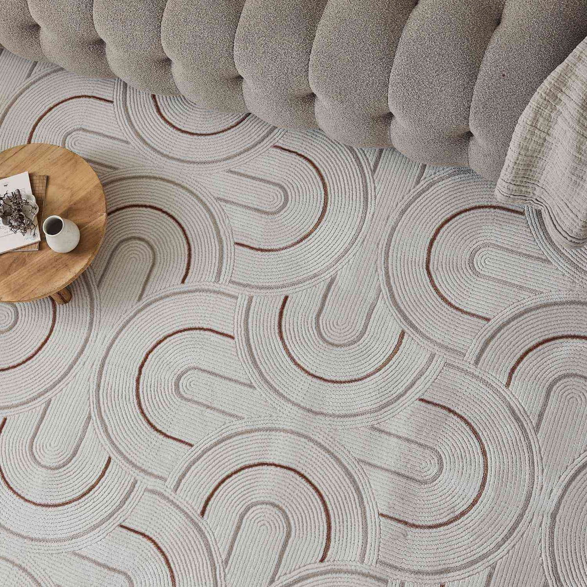 The Rugs Carmel Cream-Terra Geometric Rug 6070