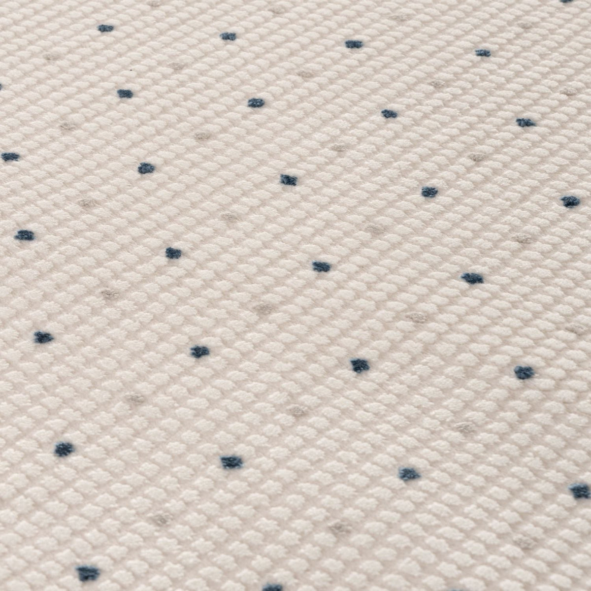 Carmel Cream‑Blue Dots Soft Indoor Floor Rug