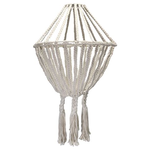 HatiNest Macrame Large Drop Chandelier - Natural