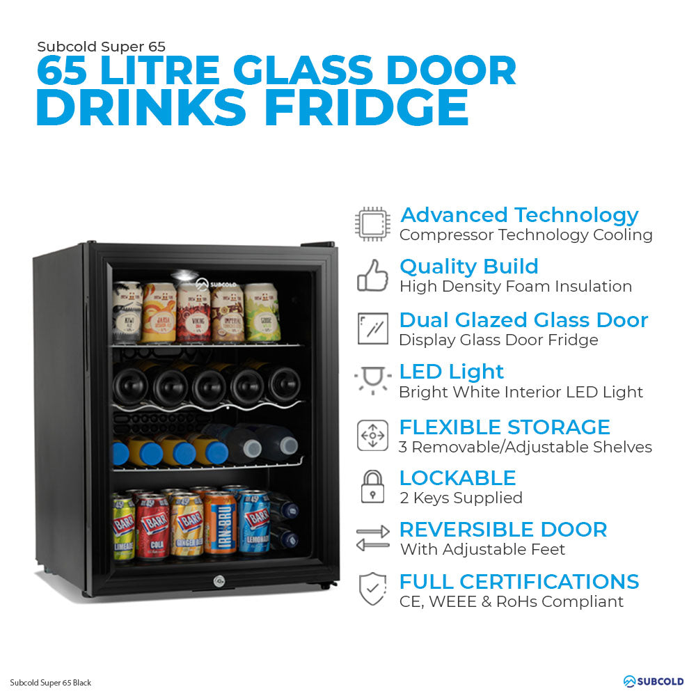Subcold Super65 LED Beer Fridge | 65L