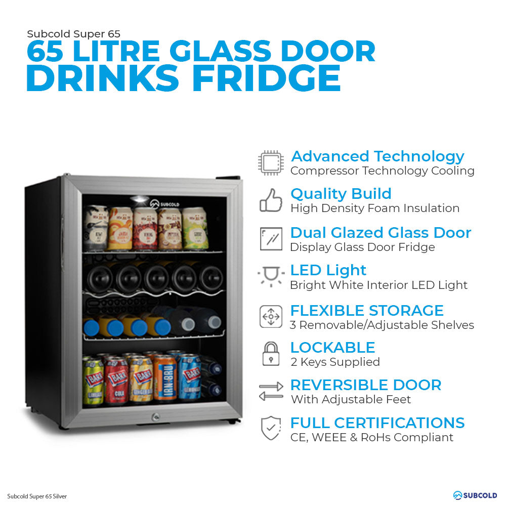 Subcold Super65 LED Beer Fridge | 65L