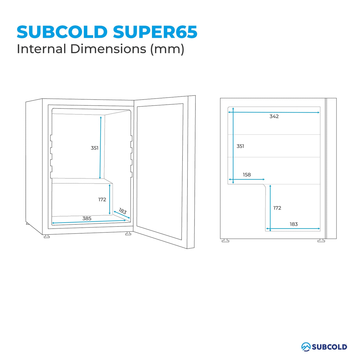 Subcold Super65 LED Beer Fridge | 65L