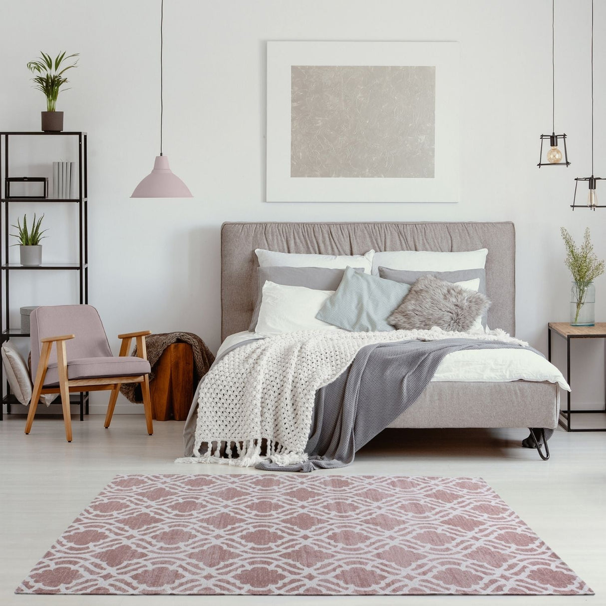 Washable Rug Carina Pink by The Rug
