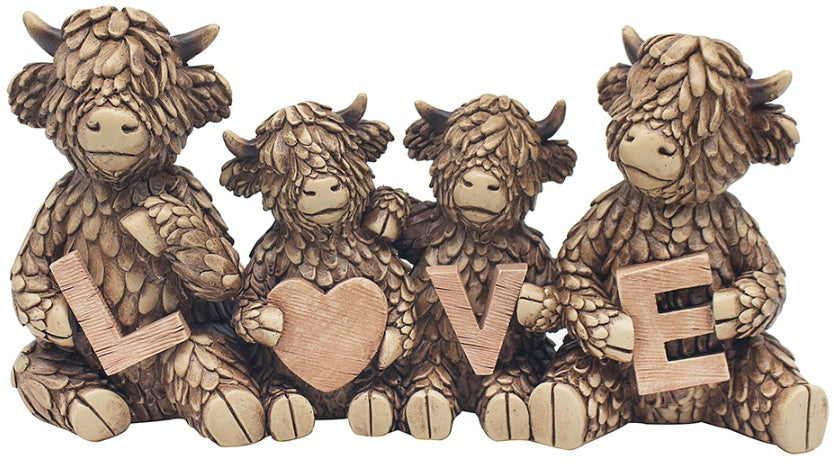 Blush & Bale Love Cows Ornament - 23 x 7 x 11 cm