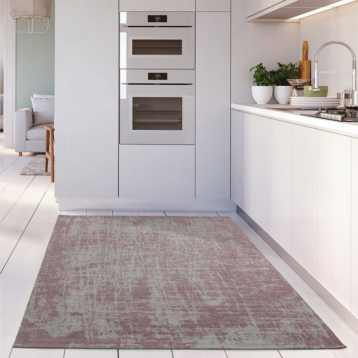 Machine Washable Rug Carina Pink – Stylish & Non‑Slip