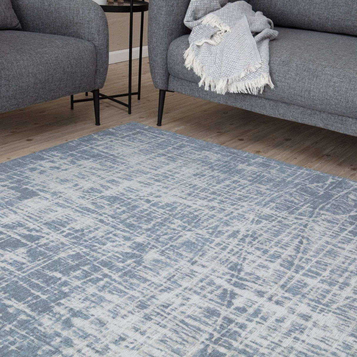 Washable Blue Rug Carina 6923 | Easy-Care | The Rugs