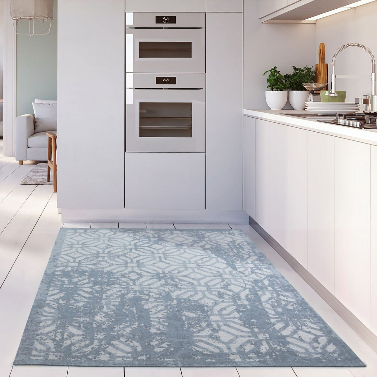The Rugs Washable Rug Carina Blue 6931B