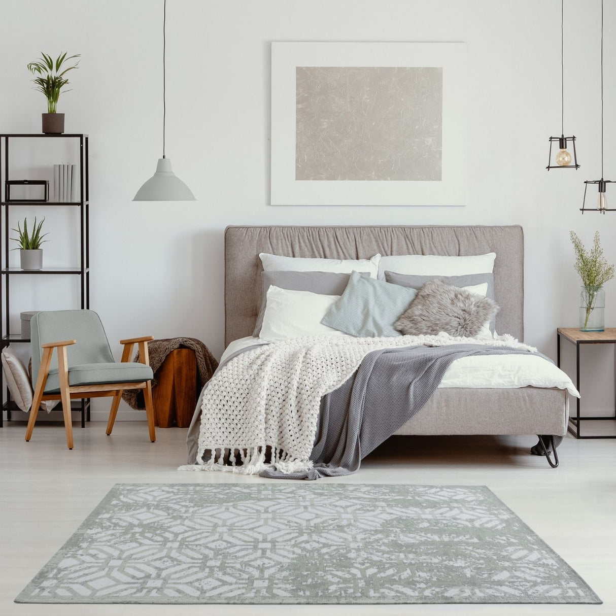 The Rugs Washable Rug Carina Green | 6934