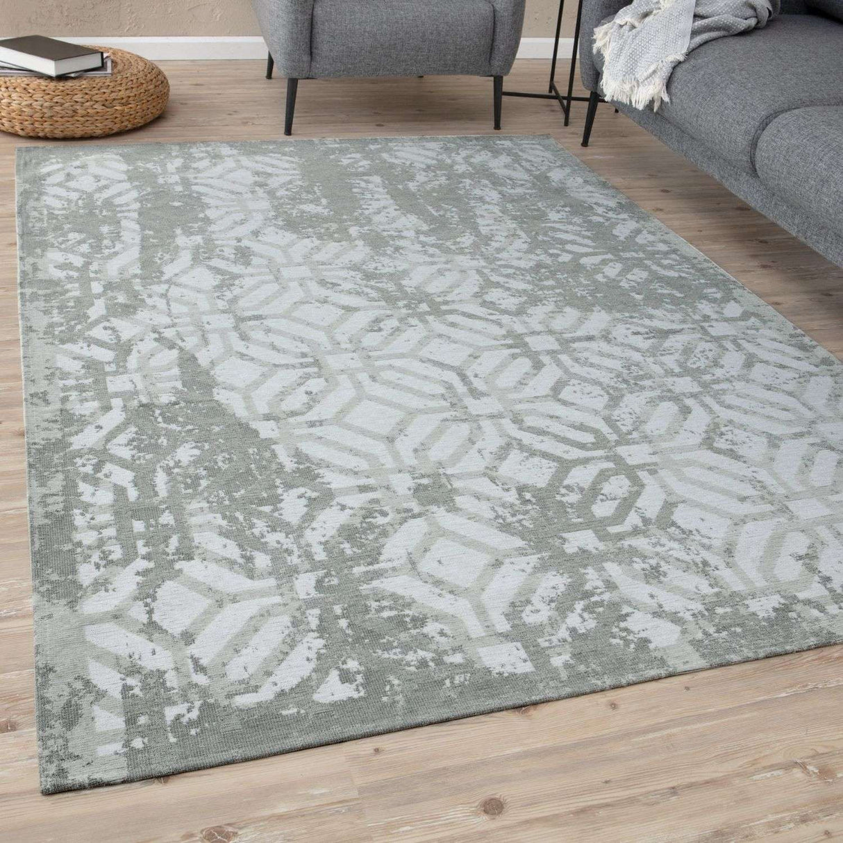 The Rugs Washable Rug Carina Green | 6934