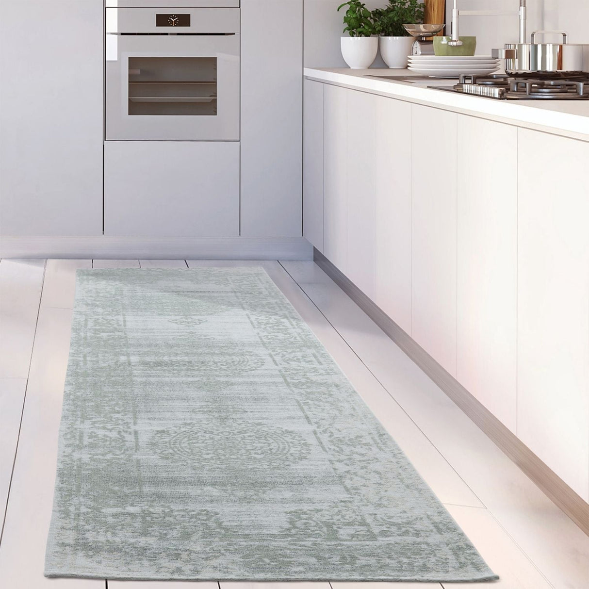 The Rugs Washable Carina Green 6944 Rug