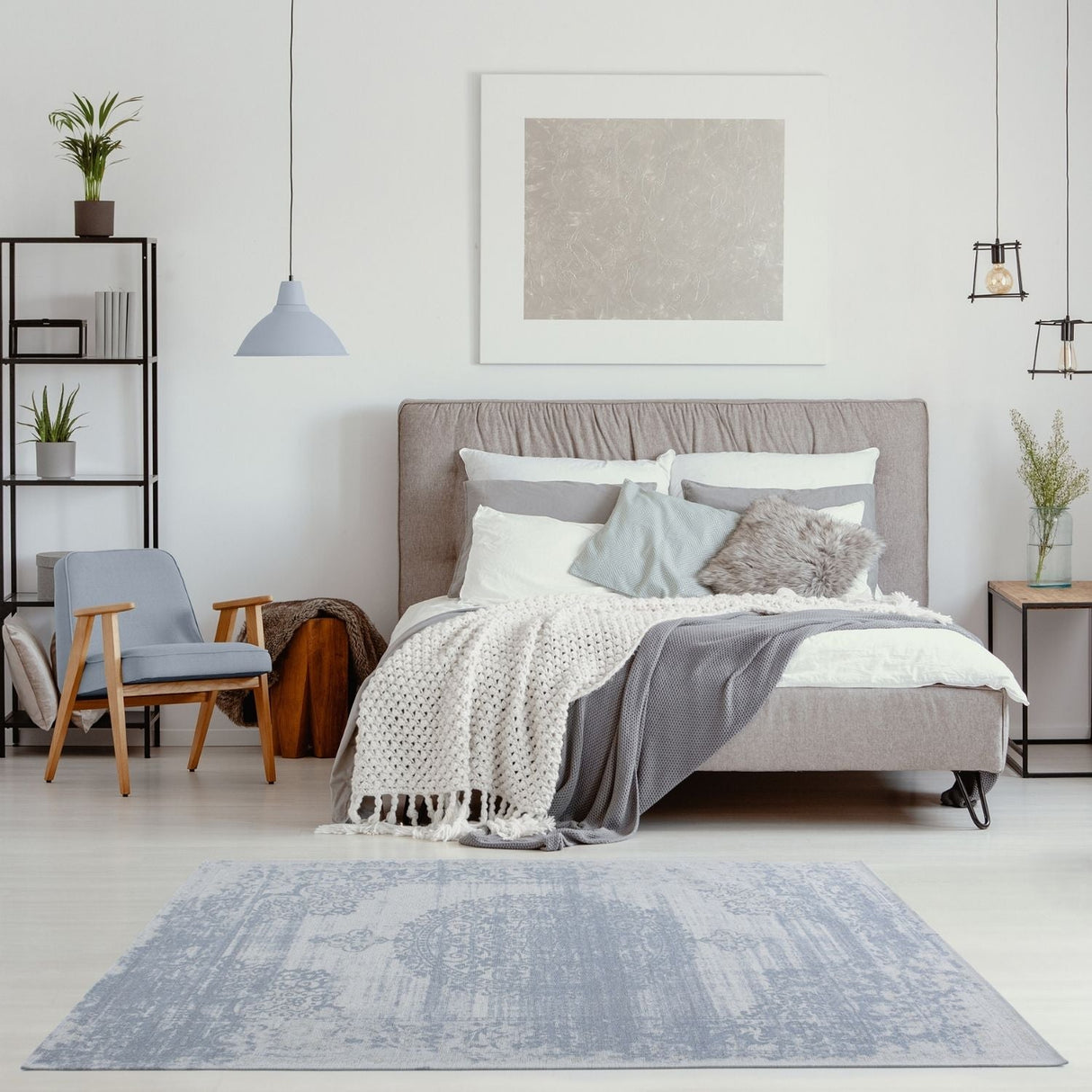 Washable Rug Carina Blue 6945 by The Rugs