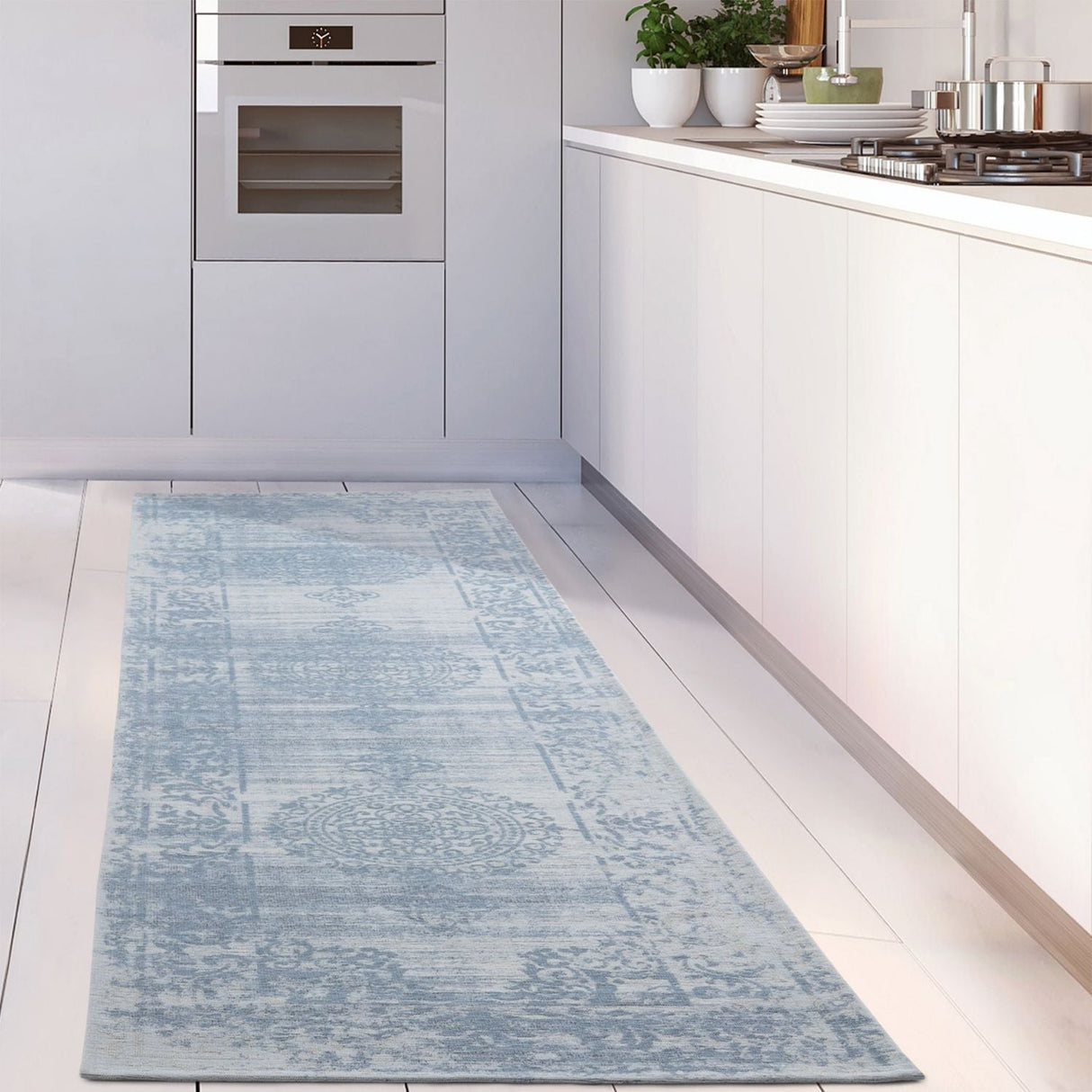 Washable Rug Carina Blue 6945 by The Rugs