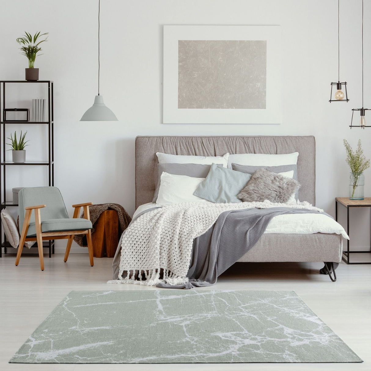 Washable Rug Carina Green 6954 by The Rugs