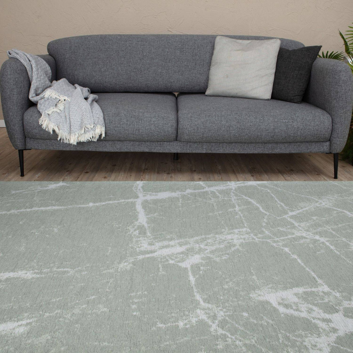 Washable Rug Carina Green 6954 by The Rugs