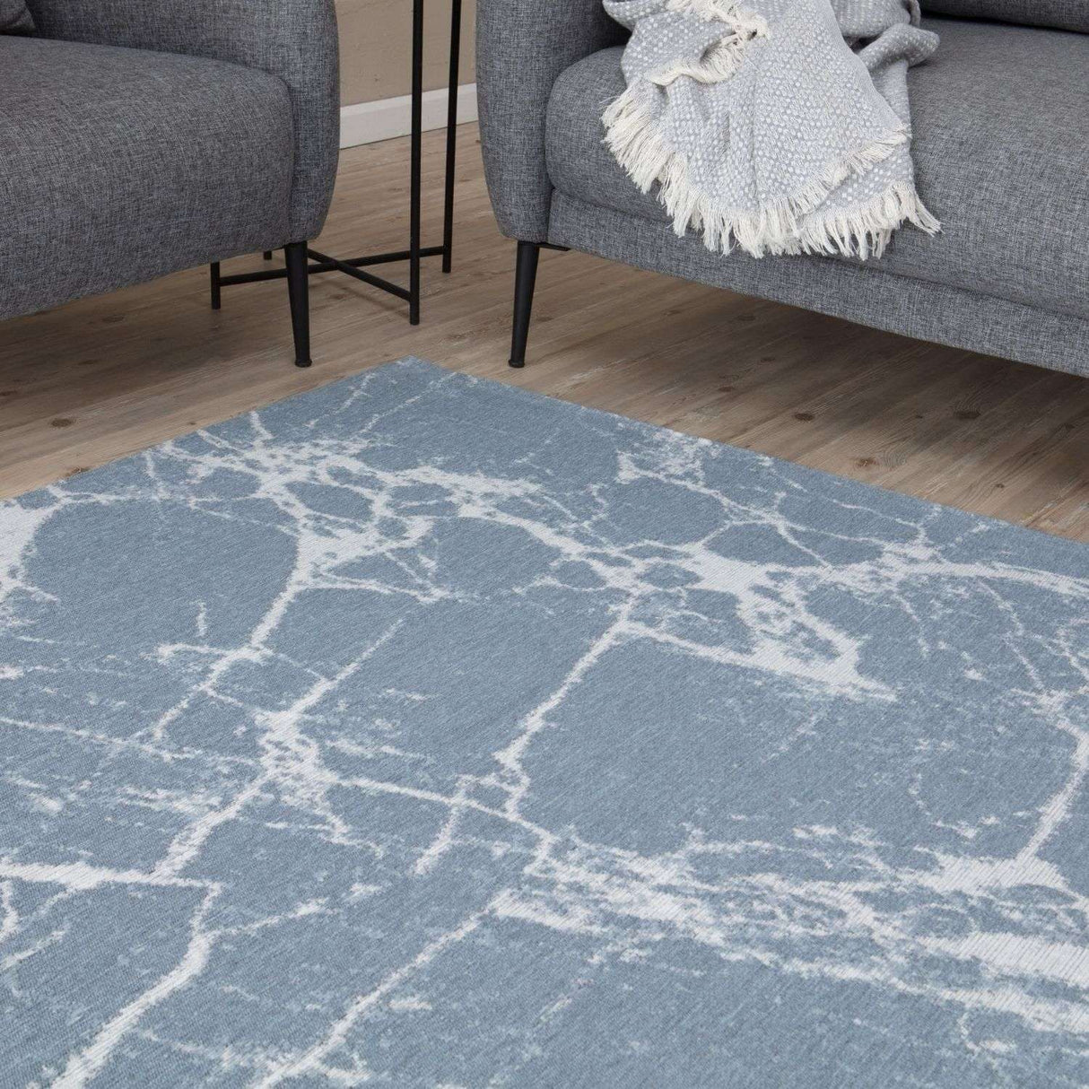 The Rugs Washable Rug Carina Blue | 6955
