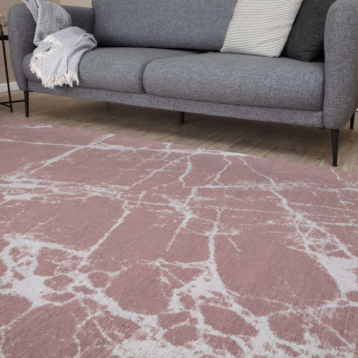 Washable Rug Carina Pink 6956 by The Rugs
