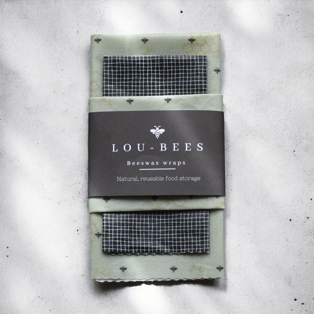 Lou-bees Sage Green Beeswax Wraps