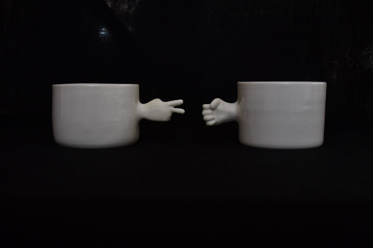 4AM Studio Gestures Cups Rock Paper Scissors Set - 110ml