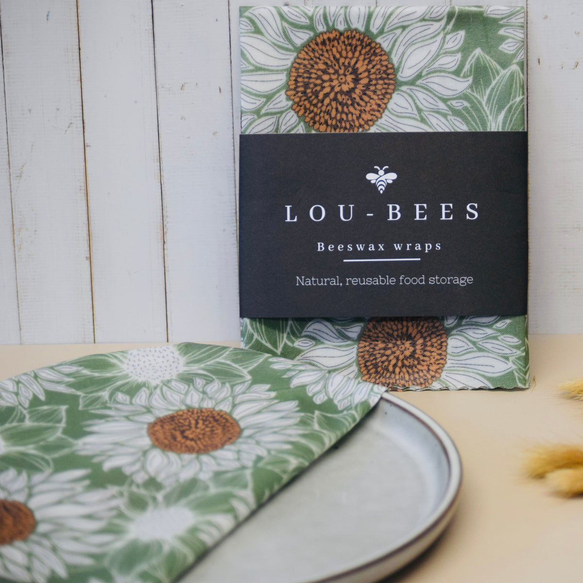 Lou-bees Sunflower Beeswax Wrap - 12 Inch
