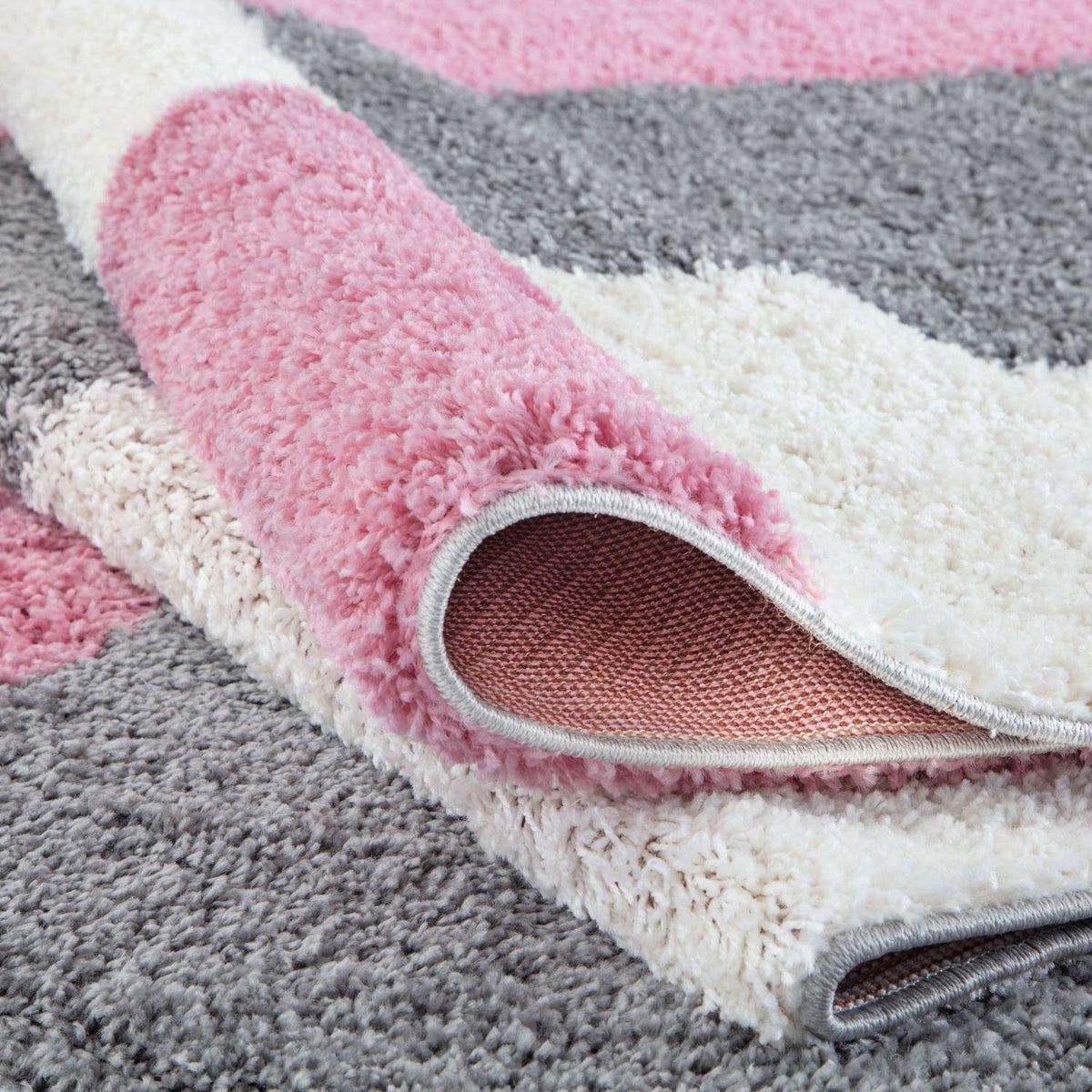 The Rugs Myshaggy Geometric Pink Rug