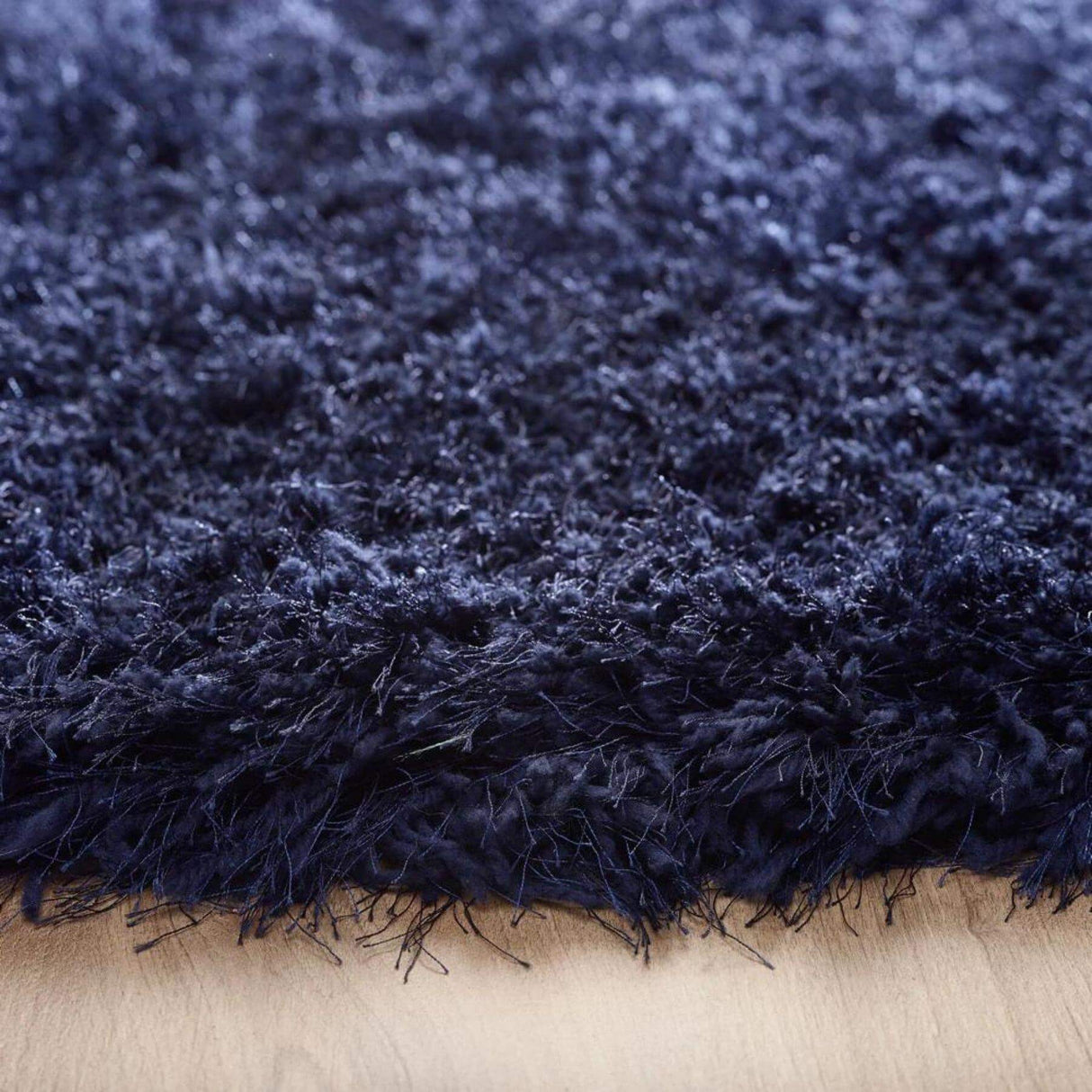The Rugs Extravagance Navy Shaggy Rug – Plush 50mm