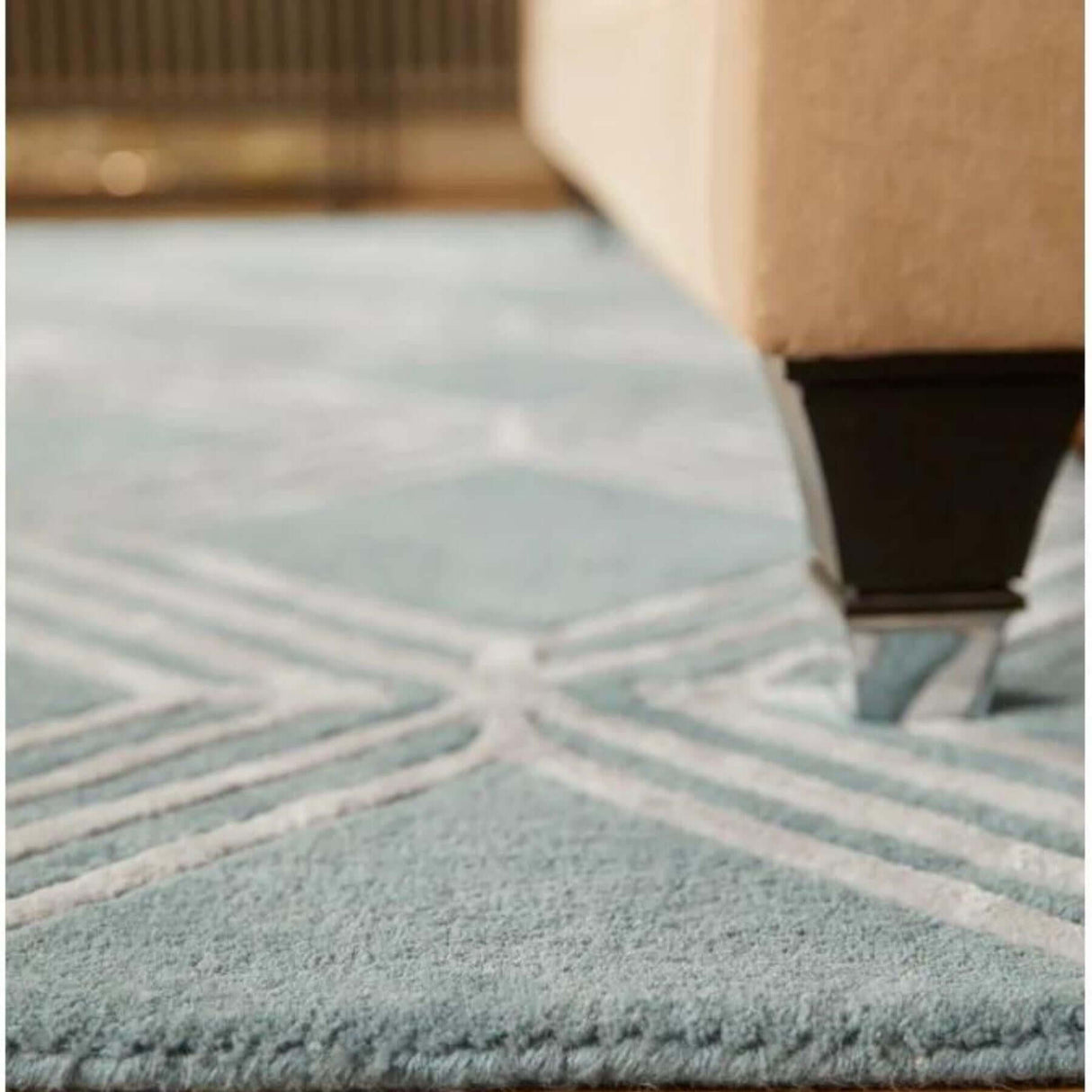 The Rugs Vienna Blue Geometric Rug