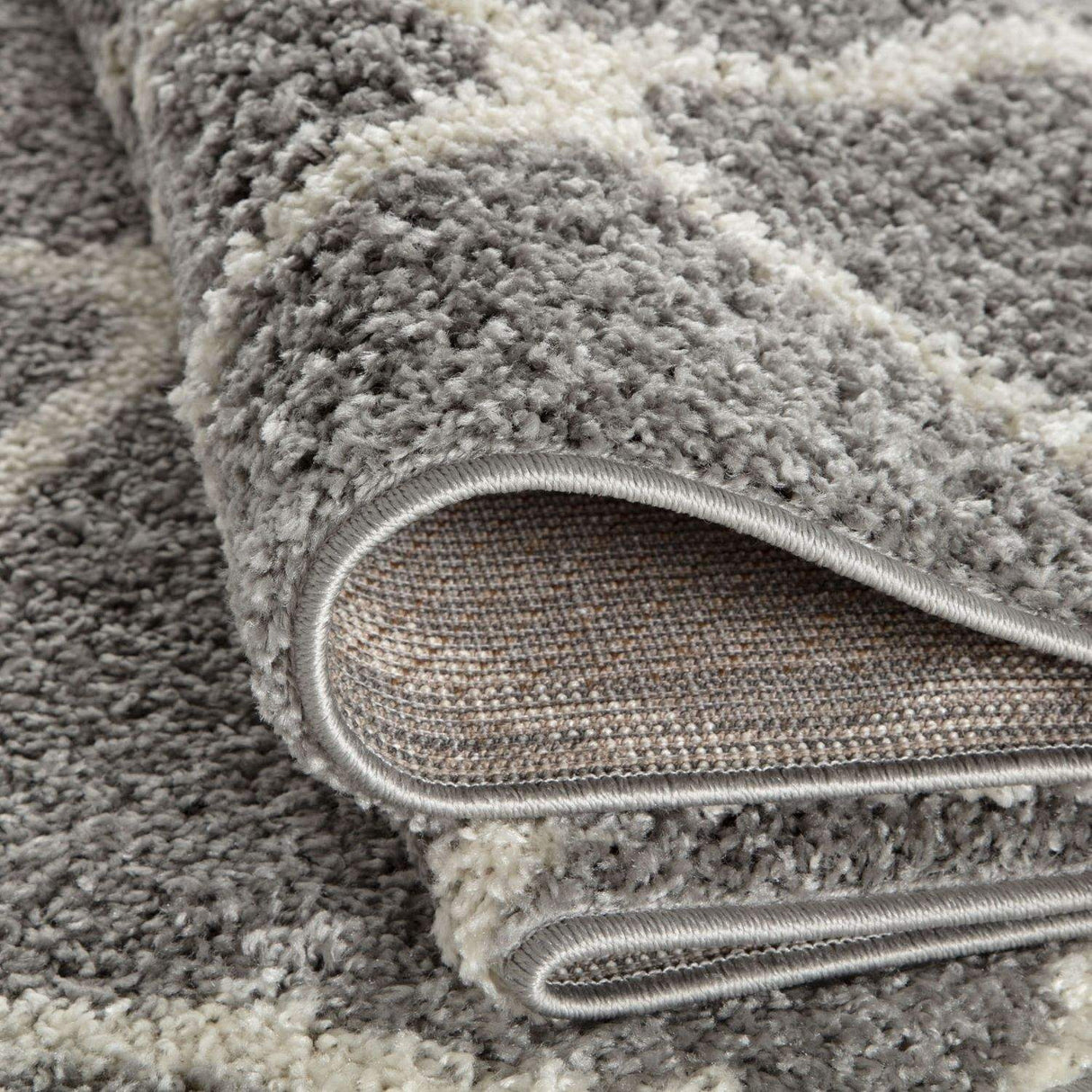 Moroccan Grey Shaggy Rug by The Rugs | 710