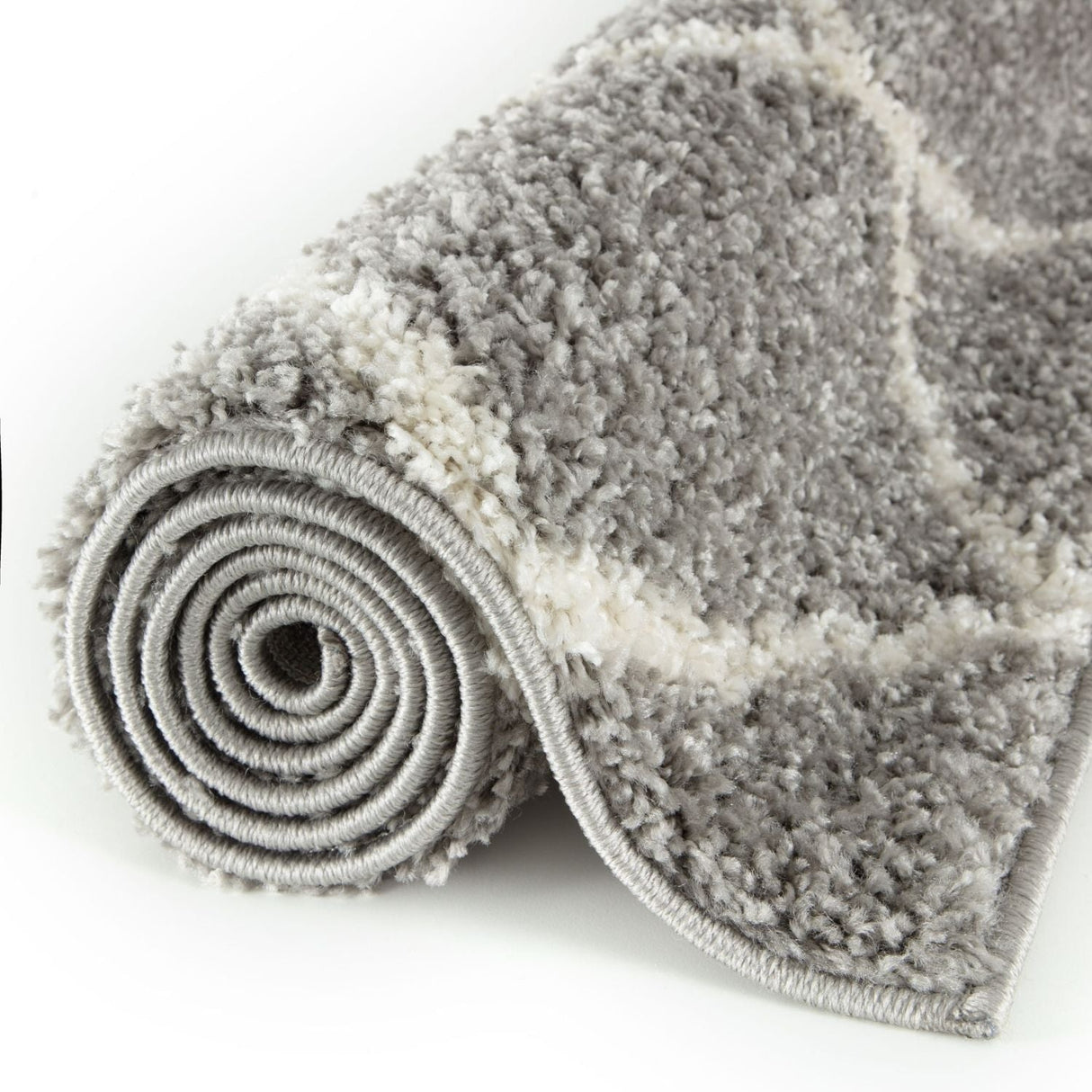 Moroccan Grey Shaggy Rug by The Rugs | 710