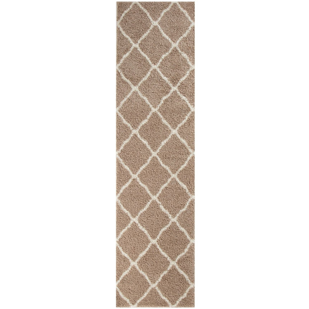 Moroccan Beige Shaggy Rug 720 by The Rugs