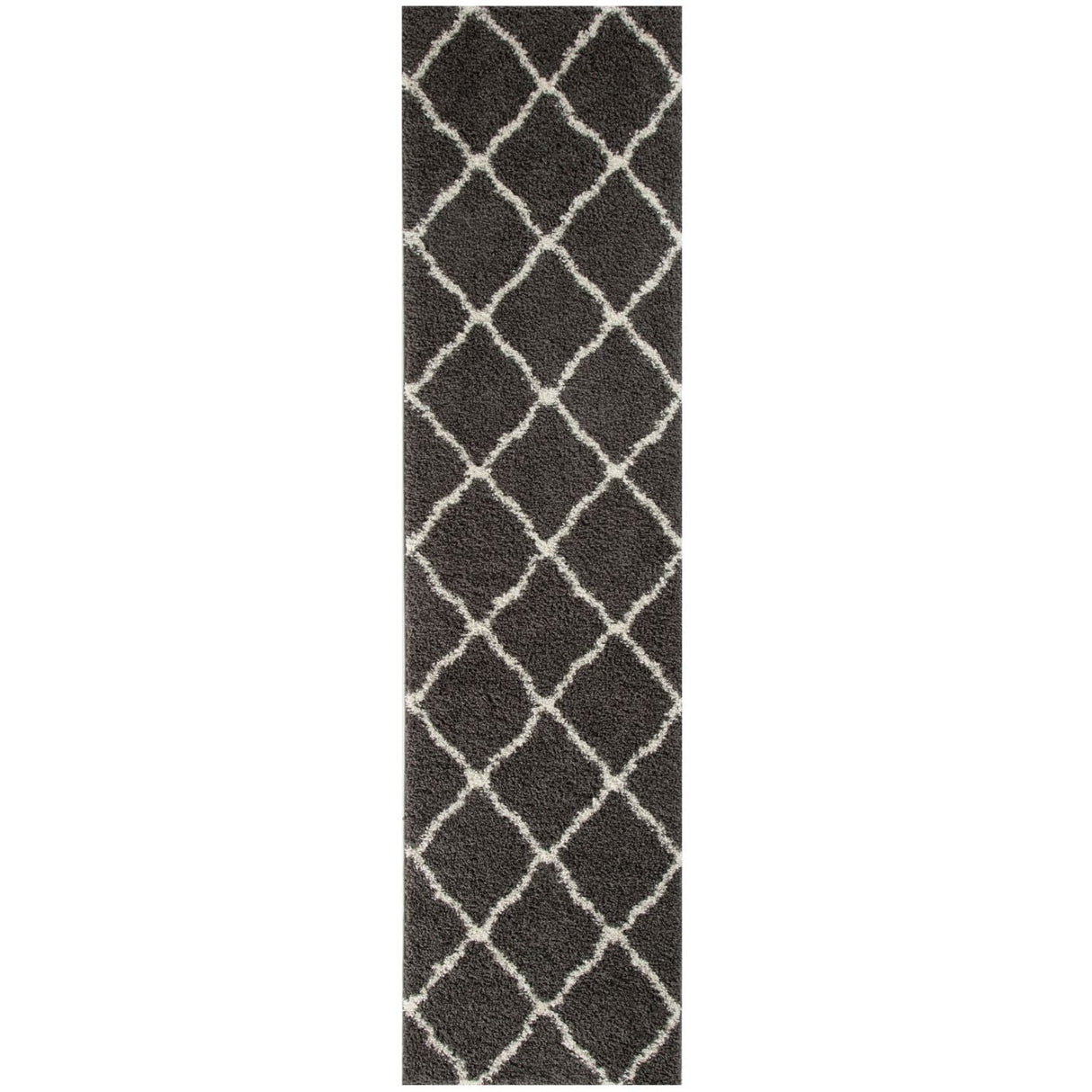 The Rugs Moroccan Dark Grey Shaggy Rug 740
