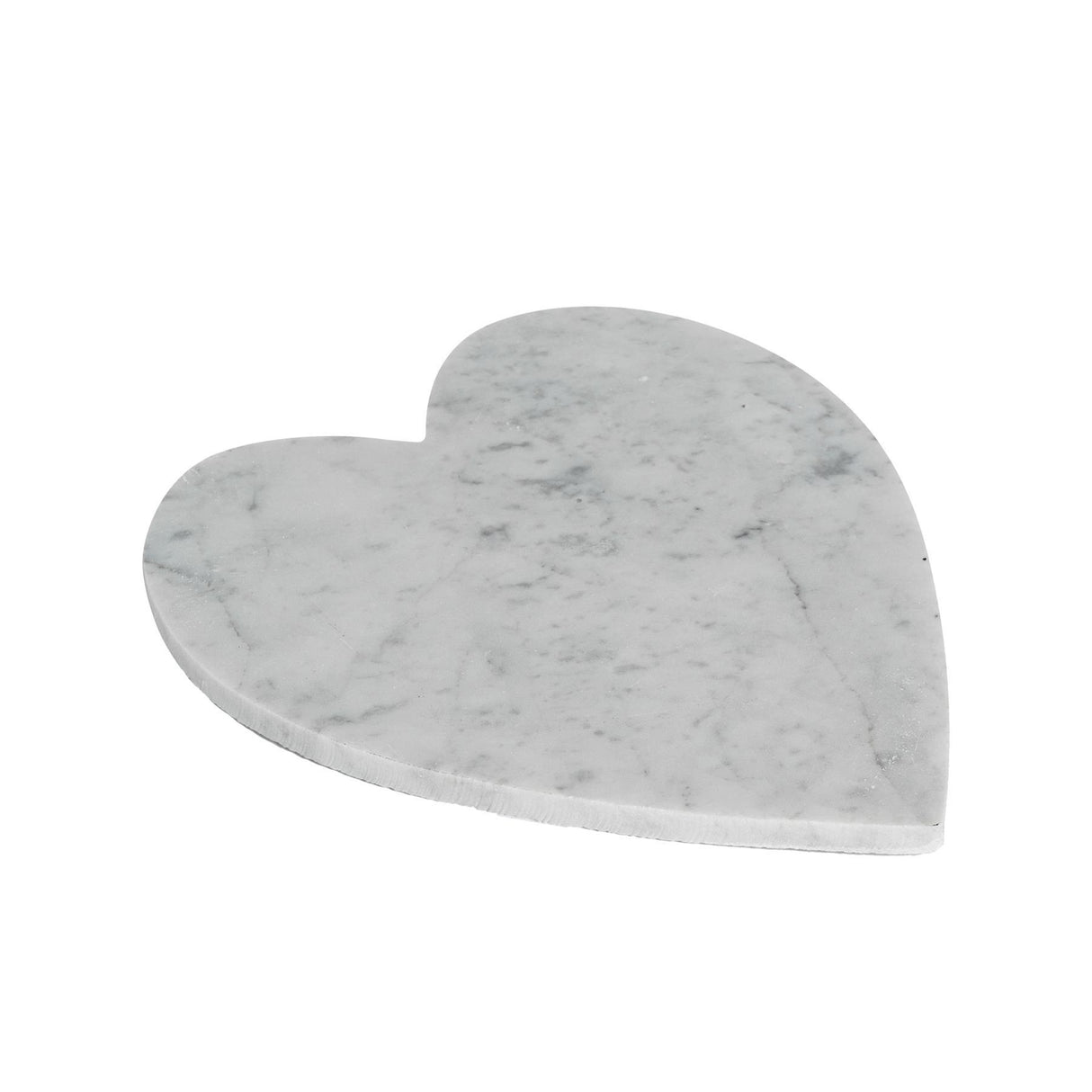 Rinkit White Heart Marble Chopping Board - 27cm x 25cm