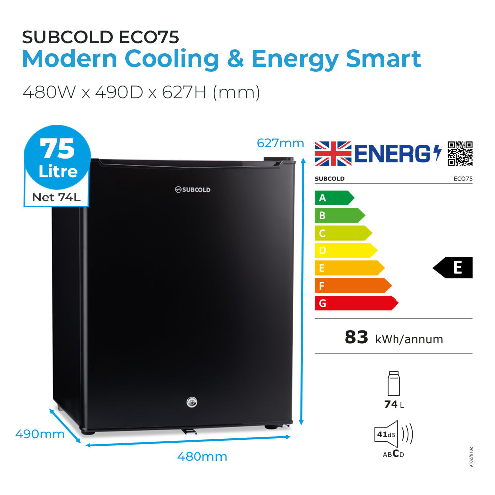 Subcold Eco75 Table Top Fridge - 75L