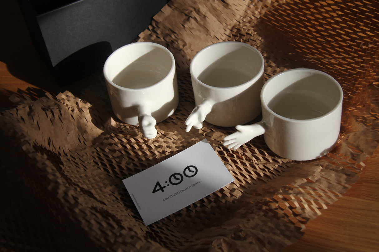 4AM Studio Gestures Cups Rock Paper Scissors Set - 110ml